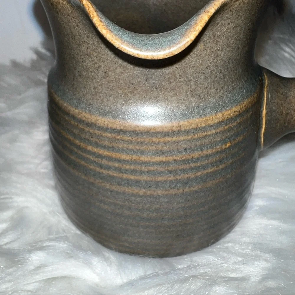 Denby Langley Sherwood Stoneware Vintage Pottery Cream and Sugar Set